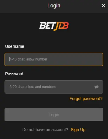 BetJDB Login